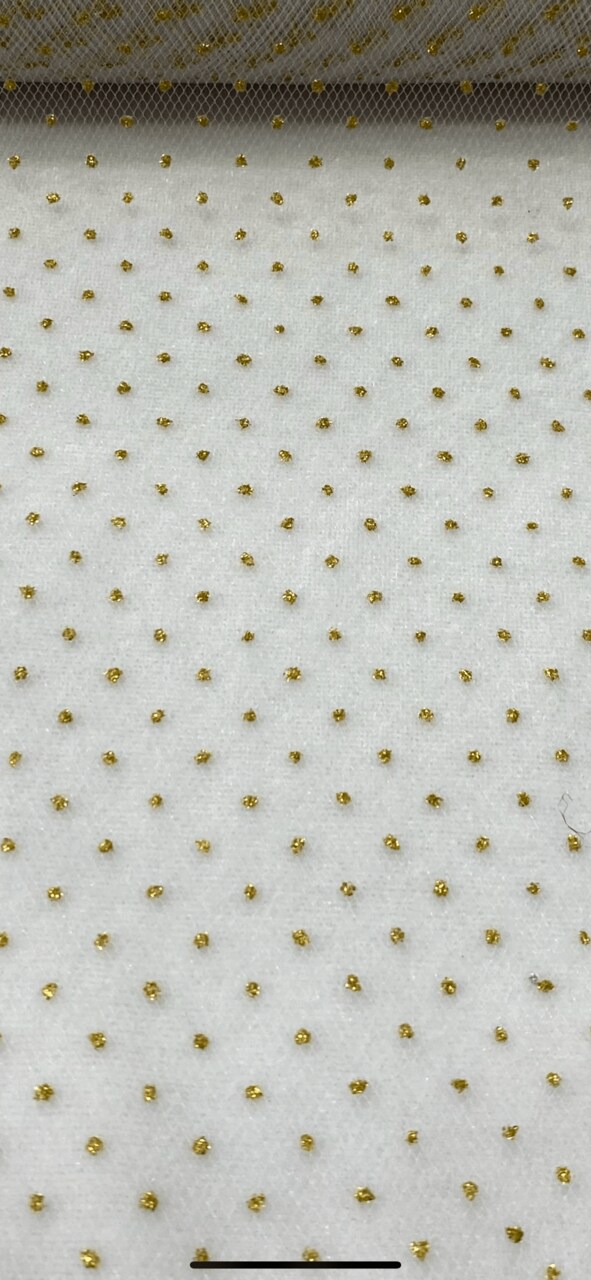 10 Yard Silver or Gold Sparkling Glitter Tulle Ribbon Roll for Party Wedding Decoration 6 inch Width